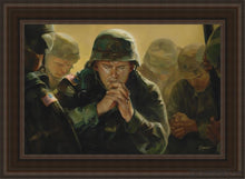 Load image into Gallery viewer, Sweet Hour Of Prayer Open Edition Canvas / 24 X 36 Brown Frame Art
