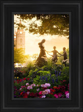 Load image into Gallery viewer, Temple Square Ring Around The Rosies Open Edition Canvas / 12 X 18 Black Frame Art