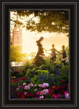 Load image into Gallery viewer, Temple Square Ring Around The Rosies Open Edition Canvas / 20 X 30 Black Frame Art
