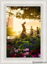 Load image into Gallery viewer, Temple Square Ring Around The Rosies Open Edition Canvas / 24 X 36 White Frame Art