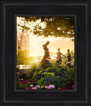 Load image into Gallery viewer, Temple Square Ring Around The Rosies Open Edition Canvas / 8 X 10 Black Frame Art