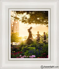 Load image into Gallery viewer, Temple Square Ring Around The Rosies Open Edition Canvas / 8 X 10 White Frame Art