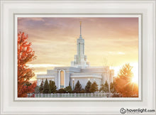 Load image into Gallery viewer, Timpanogos Sunset Open Edition Canvas / 14 X 21 White Frame Art