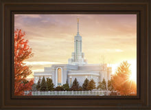 Load image into Gallery viewer, Timpanogos Sunset Open Edition Canvas / 20 X 30 Brown Frame Art