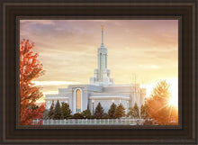 Load image into Gallery viewer, Timpanogos Sunset Open Edition Canvas / 24 X 36 Brown Frame Art