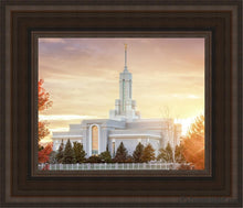 Load image into Gallery viewer, Timpanogos Sunset Open Edition Canvas / 8 X 10 Brown Frame Art