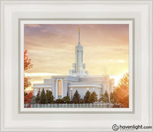 Load image into Gallery viewer, Timpanogos Sunset Open Edition Canvas / 8 X 10 White Frame Art