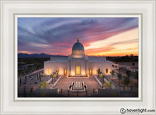 Load image into Gallery viewer, Tucson From On High Open Edition Canvas / 14 X 21 White Frame Art