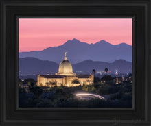 Load image into Gallery viewer, Tucson Purple Mountain Majesty Open Edition Canvas / 11 X 14 Black Frame Art