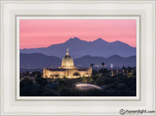 Load image into Gallery viewer, Tucson Purple Mountain Majesty Open Edition Canvas / 12 X 18 White Frame Art