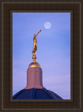 Load image into Gallery viewer, Tucson Trumpet Moon Open Edition Canvas / 14 X 21 Brown Frame Art