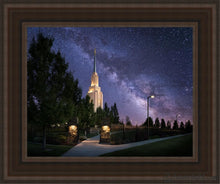 Load image into Gallery viewer, Twin Falls Celestial Open Edition Canvas / 11 X 14 Brown Frame Art