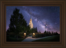 Load image into Gallery viewer, Twin Falls Celestial Open Edition Canvas / 20 X 30 Brown Frame Art