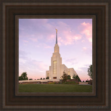 Load image into Gallery viewer, Twin Falls Daybreak Open Edition Canvas / 12 X Brown Frame Art