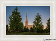 Load image into Gallery viewer, Twin Falls Green Glory Open Edition Canvas / 14 X 21 White Frame Art