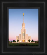 Load image into Gallery viewer, Twin Falls Pastel Sunrise Open Edition Canvas / 8 X 10 Black Frame Art