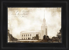 Load image into Gallery viewer, Twin Falls Vintage Open Edition Canvas / 14 X 21 Black Frame Art