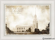 Load image into Gallery viewer, Twin Falls Vintage Open Edition Canvas / 24 X 36 White Frame Art