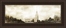 Load image into Gallery viewer, Twin Falls Vintage Open Edition Canvas / 8 X 24 Brown Frame Art