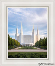 Load image into Gallery viewer, Washington Dc Blue Open Edition Canvas / 11 X 14 White Frame Art