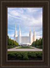 Load image into Gallery viewer, Washington Dc Blue Open Edition Canvas / 14 X 21 Brown Frame Art