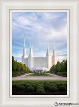 Load image into Gallery viewer, Washington Dc Blue Open Edition Canvas / 14 X 21 White Frame Art