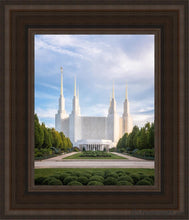 Load image into Gallery viewer, Washington Dc Blue Open Edition Canvas / 8 X 10 Brown Frame Art