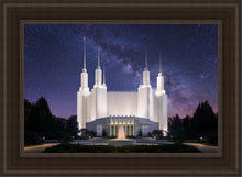 Load image into Gallery viewer, Washington Dc Celestial Open Edition Canvas / 24 X 36 Brown Frame Art
