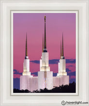Load image into Gallery viewer, Washington Dc Sunset Glow Open Edition Canvas / 11 X 14 White Frame Art