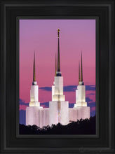 Load image into Gallery viewer, Washington Dc Sunset Glow Open Edition Canvas / 12 X 18 Black Frame Art