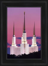 Load image into Gallery viewer, Washington Dc Sunset Glow Open Edition Canvas / 14 X 21 Black Frame Art