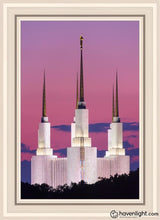 Load image into Gallery viewer, Washington Dc Sunset Glow Open Edition Canvas / 20 X 30 White Frame Art