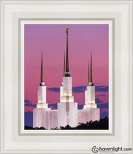 Load image into Gallery viewer, Washington Dc Sunset Glow Open Edition Canvas / 8 X 10 White Frame Art