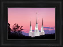 Load image into Gallery viewer, Washington Dc Sunset Glow Panorama Open Edition Canvas / 12 X 18 Black Frame Art