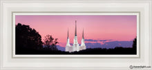 Load image into Gallery viewer, Washington Dc Sunset Glow Panorama Open Edition Canvas / 6 X 18 White Frame Art