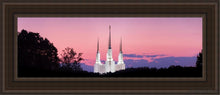 Load image into Gallery viewer, Washington Dc Sunset Glow Panorama Open Edition Canvas / 8 X 24 Brown Frame Art
