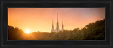 Load image into Gallery viewer, Washington Dc Sunset Gold Open Edition Canvas / 12 X 36 Black Frame Art