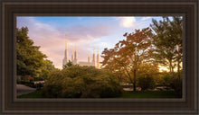 Load image into Gallery viewer, Washington Dc Sunset Panorama Open Edition Canvas / 15 X 30 Brown Frame Art