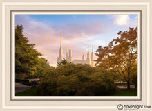 Load image into Gallery viewer, Washington Dc Sunset Panorama Open Edition Canvas / 20 X 30 White Frame Art