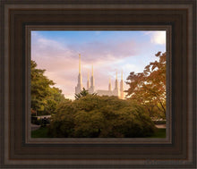 Load image into Gallery viewer, Washington Dc Sunset Panorama Open Edition Canvas / 8 X 10 Brown Frame Art
