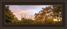 Load image into Gallery viewer, Washington Dc Sunset Panorama Open Edition Canvas / 8 X 24 Brown Frame Art