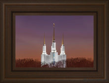Load image into Gallery viewer, Washington Dc Temple Evening Glow Open Edition Canvas / 18 X 12 Frame E 3/4 24 Art