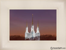 Load image into Gallery viewer, Washington Dc Temple Evening Glow Open Edition Canvas / 18 X 12 Frame L 19 25 Art