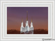 Load image into Gallery viewer, Washington Dc Temple Evening Glow Open Edition Canvas / 24 X 16 Frame C 23 3/4 31 Art