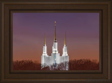 Load image into Gallery viewer, Washington Dc Temple Evening Glow Open Edition Canvas / 24 X 16 Frame E 22 3/4 30 Art