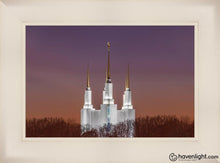 Load image into Gallery viewer, Washington Dc Temple Evening Glow Open Edition Canvas / 24 X 16 Frame L 23 31 Art