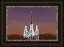 Load image into Gallery viewer, Washington Dc Temple Evening Glow Open Edition Canvas / 24 X 16 Frame W 23 31 Art