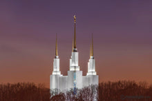 Load image into Gallery viewer, Washington Dc Temple Evening Glow Open Edition Canvas / 24 X 16 Print Only Art