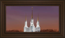 Load image into Gallery viewer, Washington Dc Temple Evening Glow Open Edition Canvas / 30 X 15 Frame E 21 3/4 36 Art
