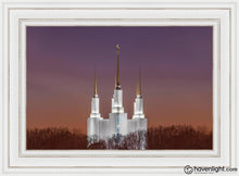 Load image into Gallery viewer, Washington Dc Temple Evening Glow Open Edition Canvas / 30 X 20 Frame D 28 1/4 38 Art